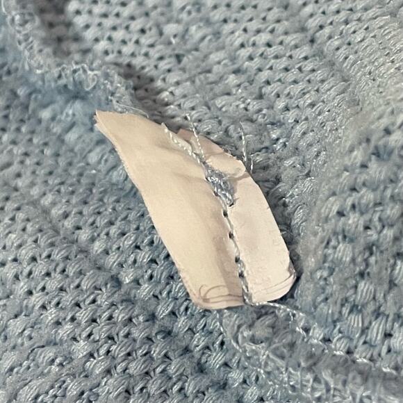 Zara Cable Weave Straight Neck Dress - Blue - Medium - Picture 9 of 9